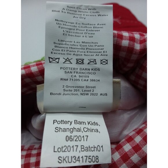 Pottery Barn Kids Mommy Angel White Gown Christmas Stocking Holiday Quilted Red - Picture 9 of 11